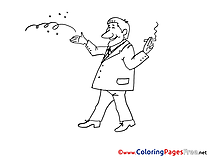 Smoker Coloring Pages for free