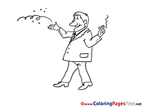 Smoker Coloring Pages for free