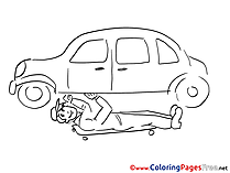 Autocar Colouring Page printable free