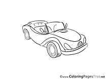 Cabriolet Kids download Coloring Pages