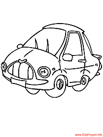 Car coloring page for free