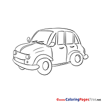 Car printable Coloring Sheets download