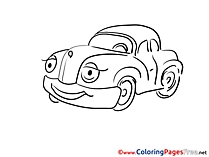 Children Car download Colouring Page