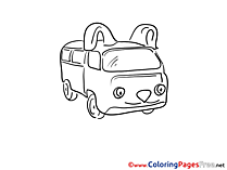 Fourgon download Colouring Sheet free