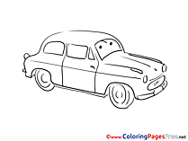 Free Car Colouring Page download