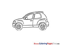 Hatchback for Children free Coloring Pages