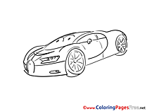 Kids download Car Coloring Pages