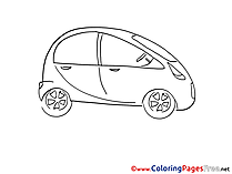 Mini Car printable Coloring Pages for free