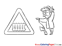 Sign for Kids printable Colouring Page