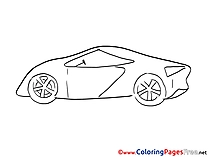 Sport Car Children Coloring Pages free