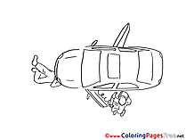 Vehicle Colouring Sheet download free