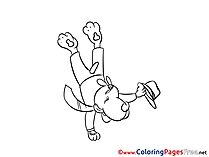 Acrobat for Children free Coloring Pages
