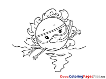 Aqualung Coloring Pages for free