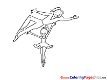 Ballet for free Coloring Pages download