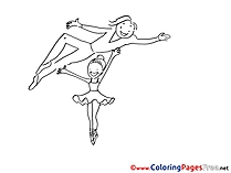 Ballet for free Coloring Pages download