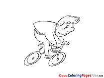 Bicycle for Children free Coloring Pages