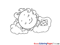 Blanket free Colouring Page download