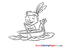 Boat free printable Coloring Sheets