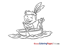 Boat free printable Coloring Sheets