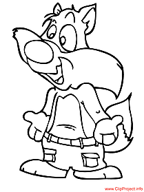 Cartoon coloring pages