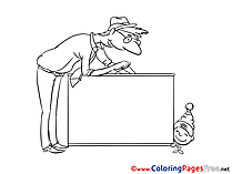 Dad Coloring Pages for free