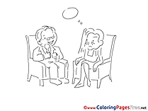Dialog for Children free Coloring Pages