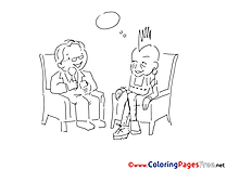 Dialog for free Coloring Pages download