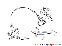 Fishing Coloring Sheets download free