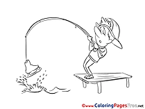 Fishing Coloring Sheets download free