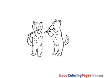 Flute printable Coloring Pages for free