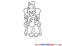 Grandmother printable Coloring Sheets download