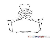 Hat for free Coloring Pages download