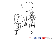 Heart for Kids printable Colouring Page