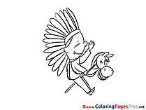 Indian Kids download Coloring Pages