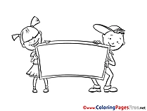 Infants Kids download Coloring Pages