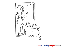 Pets Children Coloring Pages free