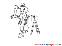 Photographer for free Coloring Pages download