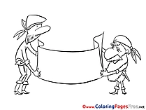 Pirates download printable Coloring Pages
