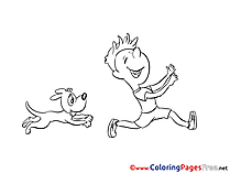 Puppy printable Coloring Pages for free