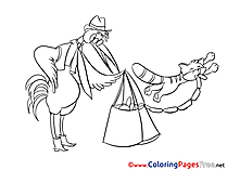 Sausages Children Coloring Pages free