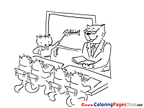 School free Colouring Page download