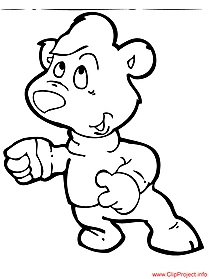 Teddy coloring page