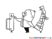 Ticket download printable Coloring Pages