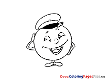 Tomato Colouring Sheet download free