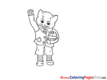 Cat Coloring Sheets download free