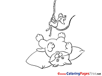 Rat Cat for Children free Coloring Pages