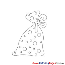 Bag Christmas Coloring Pages download