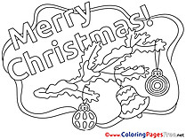 Branch Bell Toys Christmas Colouring Sheet free