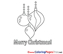 Decoration printable Coloring Pages Christmas