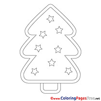 Drawing Tree Kids Christmas Coloring Pages